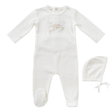 Kipp Stone Carousel Romper & Bonnet Set