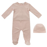 Kipp Pink Gift Box Footie & Hat Set