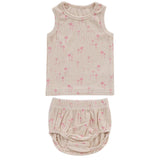 Kipp Pink Floral Rib Tank Set