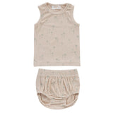 Kipp Sage Floral Rib Tank Set