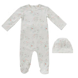 Kipp Pink Nestling Footie & Hat Set