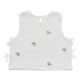 Kipp White Audry Crochet Vest