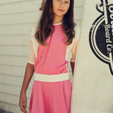 Teela Pink Colorblock Skirt