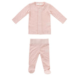 Kipp Pink Pointelle Knit 2PC Set