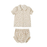 Nou Nelle Tan Floral Set