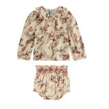 Emile Et Ida Ecru Embroidered Set