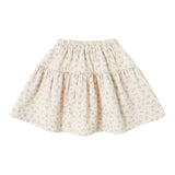 Tocoto Vintage Beige Floral Twill Skirt