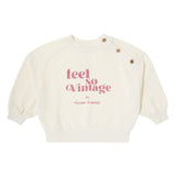 Tocoto Vintage Off White 'I Feel So Vintage' Sweatshirt