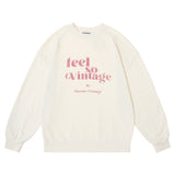 Tocoto Vintage Off White 'I Feel So Vintage' Sweatshirt