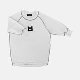 Minikid White Logo Sweatshirt Dress