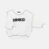 Minikid White Logo Sweatshirt