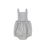 Bamboo Light Grey Wool Button Romper