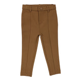 Lil Legs Camel Knit Pants With Seam