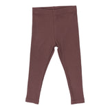 Lil Legs Dusty Plum Ribbed Leggings