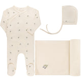 Ely's & Co Ivory Berry Embroidered Collection Take Me Home Set