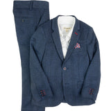 Appaman Indigo Wales Check Stretchy Mod Suit